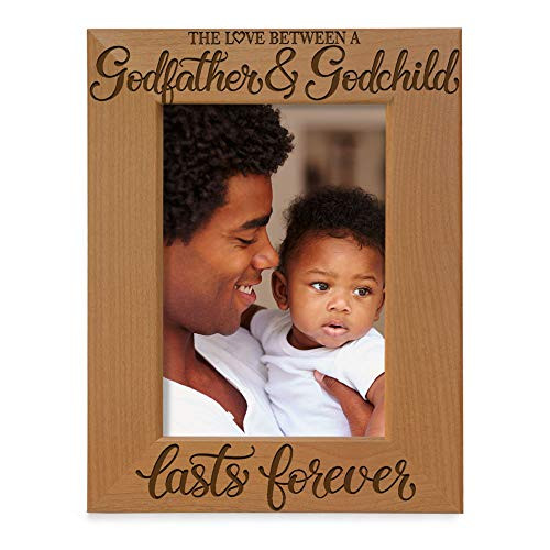 KATE POSH The Love Between a Godfather and Godchild is Forever. Baptism Gifts Gifts from Goddaughter from Godson on My Baptism Day. Engraved Natural Wood Picture Frame -4x6-Vertical- KATE POSH The Love Between a Godfather and Godchild is Forever. Baptism Gifts Gifts from Goddaughter from Godson on My Baptism Day. Engraved Natural Wood Picture Frame -4x6-Vertical-