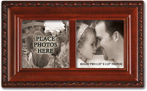 Cottage Garden Photo Frame Lid Woodgrain Petite Music Box Plays Wonderful World Cottage Garden Photo Frame Lid Woodgrain Petite Music Box Plays Wonderful World