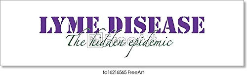 Lyme Disease Graphic Paper Print Wall Art -4in. x 14.75in.-
