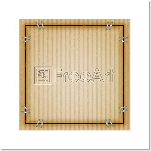 Cardboard Paper Print Wall Art -4in. x 4in.-