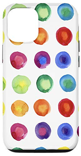 iPhone 12/12 Pro Watercolor Abstract Circles Case