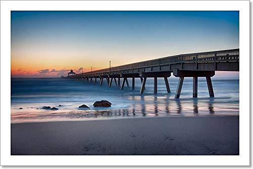 Deerfield Beach Pier Paper Print Wall Art -4in. x 6in.-