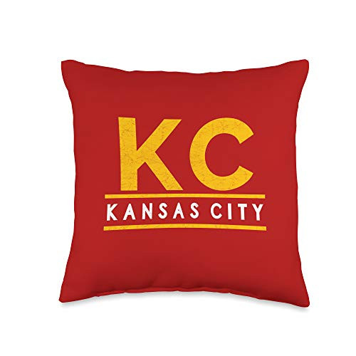 Kansas City Local Red  and  Yellow Kansas City Original  and  Authentic Kc Fans Throw Pillow 16x16 Multicolor Kansas City Local Red  and  Yellow Kansas City Original  and  Authentic Kc Fans Throw Pillow 16x16 Multicolor