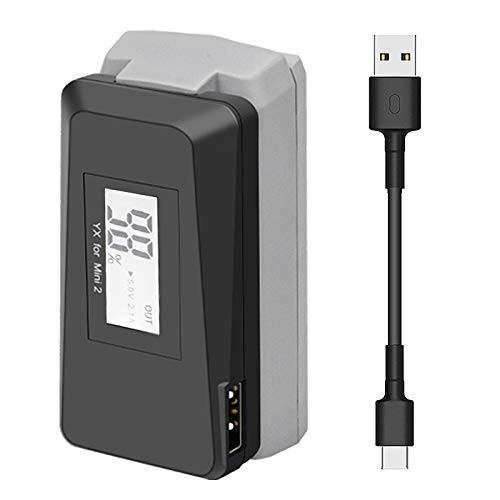 BTG Digital Display USB Battery Quick Charger Compatible with DJI Mini 2 Drone