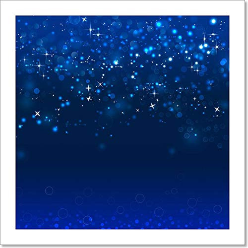 Barewalls Christmas Fantasy Winter Background Paper Print Wall Art -8in. x 8in.-