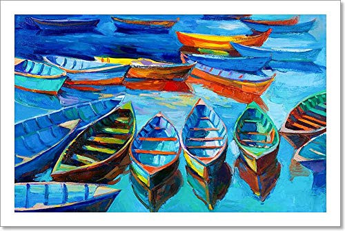 Boats Paper Print Wall Art -4in. x 6in.-