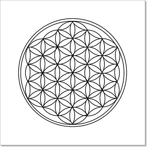 Barewalls The Flower of Life Paper Print Wall Art -4in. x 4in.-