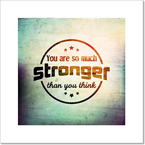 Inspirational And Encouraging Quote Paper Print Wall Art -4in. x 4in.-