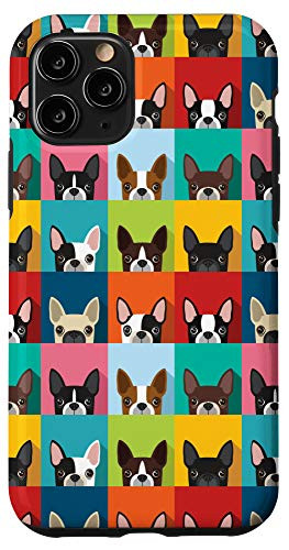 iPhone 11 Pro Funny Boston Terrier Dogs Pattern Case Dog Lover Case