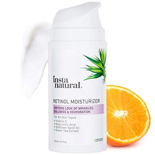InstaNatural Retinol Moisturizer Anti Aging Night Face Cream - Face and Neck Wrinkle Lotion - Reduce Appearance of Wrinkles Dark Circles and Fine Lines - Vitamin C Hyaluronic Acid Complex - 3.4 oz InstaNatural Retinol Moisturizer Anti Aging Night Face Cream - Face and Neck Wrinkle Lotion - Reduce Appearance of Wrinkles Dark Circles and Fine Lines - Vitamin C Hyaluronic Acid Complex - 3.4 oz