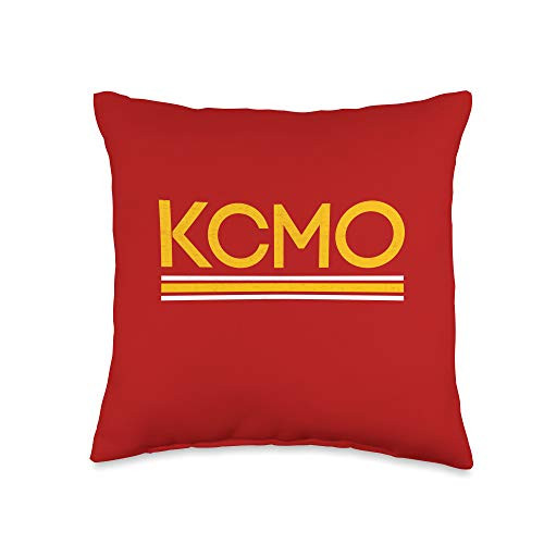 Kansas City Fanatics Red Yellow Striped KC Kansas City Local Kcmo Missouri Throw Pillow 16x16 Multicolor Kansas City Fanatics Red Yellow Striped KC Kansas City Local Kcmo Missouri Throw Pillow 16x16 Multicolor