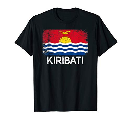 I-Kiribati Flag T-Shirt - Vintage Made In Kiribati Gift