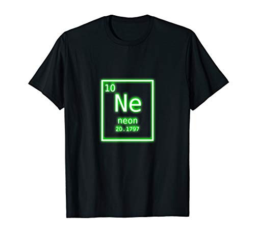 Neon Element Green Periodic Table Chemistry Nerd Costume T-Shirt