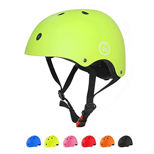 67i Skateboard Helmet Adult Bike Helmet Adjustable and Protection for Skating Helmet Adults Multi-Sports Cycling Skateboarding Scooter Roller Skate Inline Skating Rollerblading -Yellow Large-