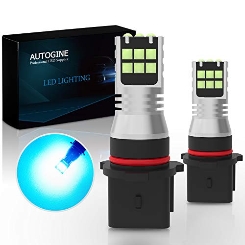 AUTOGINE 12278 PSX26W LED Fog Light Bulbs 2600 Lumens Extremely Bright 3030-SMD H28W LED Bulbs for Auto Motorcycle Cars Trucks SUV Fog DRL Lights-8000K Ice Blue- AUTOGINE 12278 PSX26W LED Fog Light Bulbs 2600 Lumens Extremely Bright 3030-SMD H28W LED Bulbs for Auto Motorcycle Cars Trucks SUV Fog DRL Lights-8000K Ice Blue-