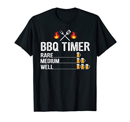 BBQ Timer Barbecue Drinking Grilling Grill Beer T-Shirt T-Shirt