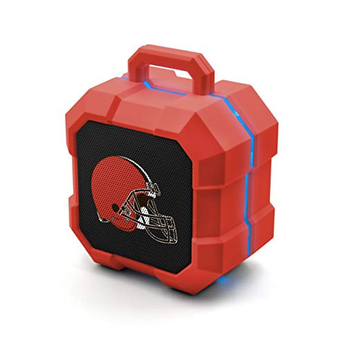 NFL Cleveland Browns Shockbox LED Wireless Bluetooth Speaker Team Color