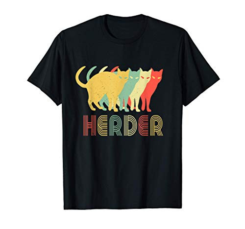 Cat Herder Herding Cats Idiom Kindergarten School Teacher T-Shirt