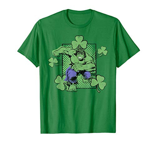Marvel Incredible Hulk St. Patricks Day Shamrock T-Shirt