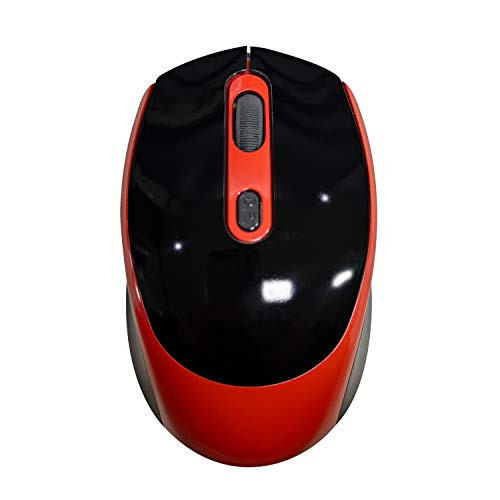 Wireless Mouse 2.4G Noiseless Mouse with USB Receiver - Portable Computer Mice for PC Tablet Laptop with Windows System-Red Wireless Mouse 2.4G Noiseless Mouse with USB Receiver - Portable Computer Mice for PC Tablet Laptop with Windows System-Red