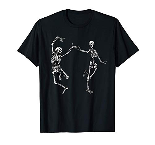 Dancing Skeletons Vintage Day of the Dead Halloween 2021 T-Shirt