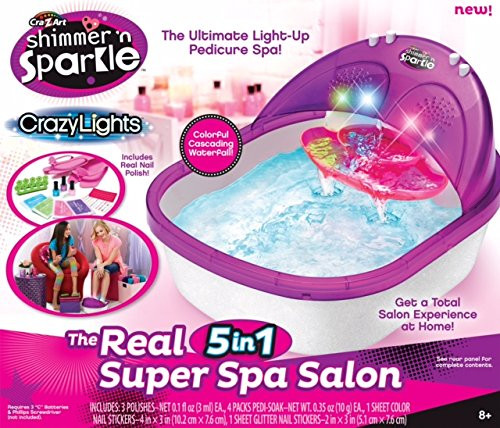 Cra-Z-Art Shimmer N' Sparkle Super Spa Salon - Pedicure Toy Set