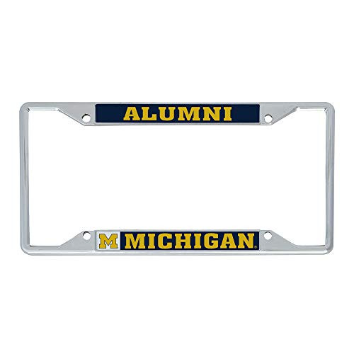 University of Michigan Metal License Plate Frame for Front or Back of Car Officially Licensed -Alumni-