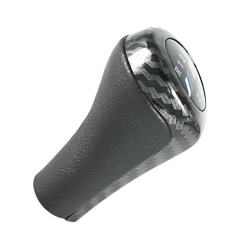 kangbeier 6 Speed Carbon Fiber Car Gear Shift Knob M Color For BMW 1 3 5 6 Series E30 E32 E34 E36 E38 E39 E46 E53 E60 E63 E83 E84 E90