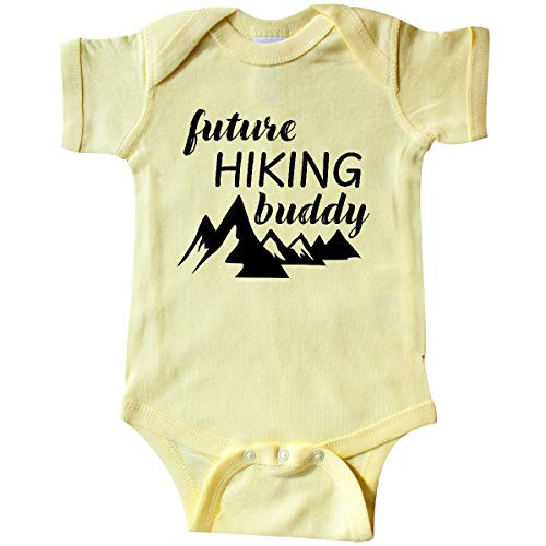 inktastic Future Hiking Buddy Infant Creeper Newborn Banana Yellow inktastic Future Hiking Buddy Infant Creeper Newborn Banana Yellow