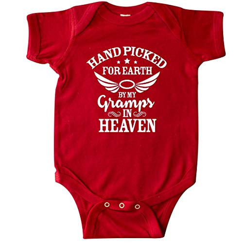 inktastic Handpicked for Earth by My Gramps in Heaven Infant Creeper Newborn Red