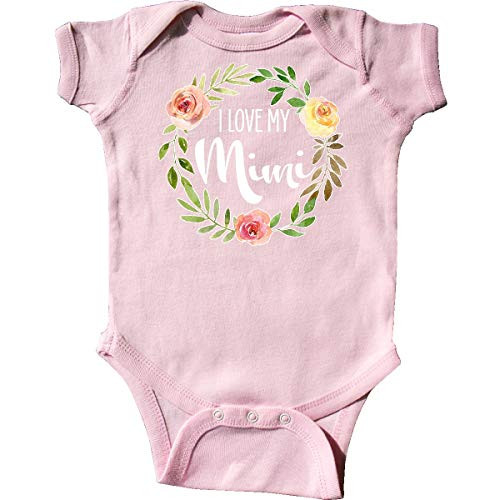 inktastic I Love My Mimi- Flower Circle Infant Creeper Newborn Pink 34d4a