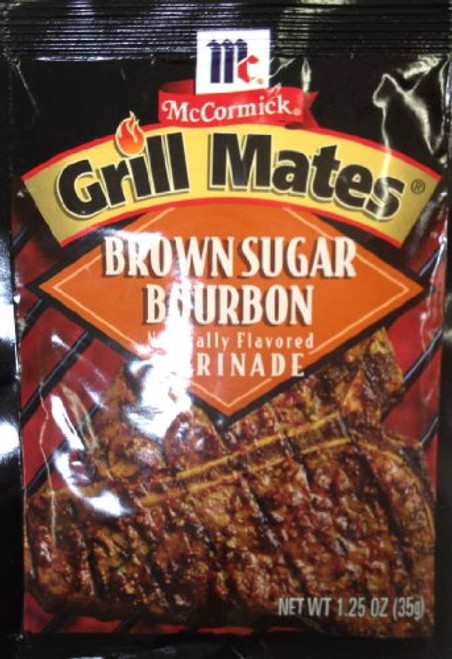 McCormick Grill Mate BROWN SUGAR BOURBON Marinade 1.25oz -10 Packets- McCormick Grill Mate BROWN SUGAR BOURBON Marinade 1.25oz -10 Packets-