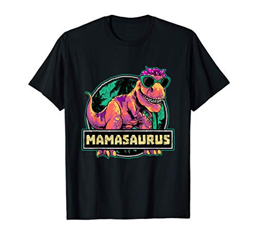 Mamasaurus Shirt T rex Mama Saurus Dinosaur Womens T-Shirt