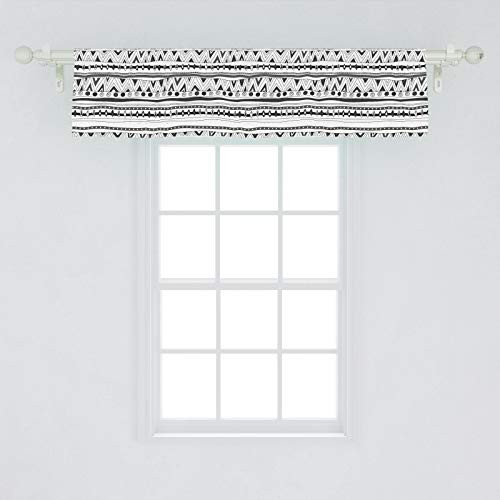 Ambesonne Tribal Window Valance Prehistoric Aztec with Circles Triangles Tribal Folk Pattern Curtain Valance for Kitchen Bedroom Decor with Rod Pocket 54 inch X 12 inch Charcoal Grey Ambesonne Tribal Window Valance Prehistoric Aztec with Circles Triangles Tribal Folk Pattern Curtain Valance for Kitchen Bedroom Decor with Rod Pocket 54 inch X 12 inch Charcoal Grey