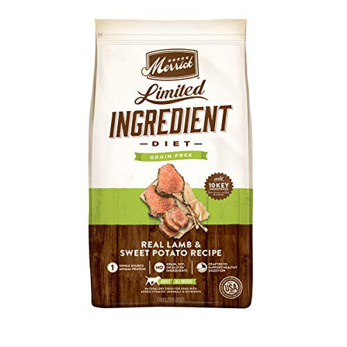 Merrick Limited Ingredient Diet Grain Free Dry Dog Food Real Lamb  and  Sweet Potato Recipe - 4.0 lb Bag