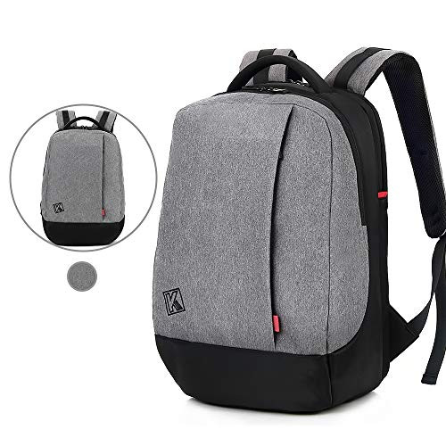 KINGSLONG 15.6 inch Laptop Backpack, Travel Computer Bag for Men Anti Theft Water Resistant College School Bookbag Slim Business Backpack