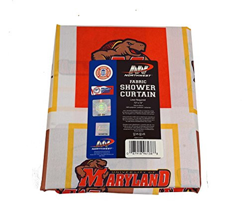 Northwest University of Maryland Terrapins Fabric Shower Curtain -72 x 72 inches- Northwest University of Maryland Terrapins Fabric Shower Curtain -72 x 72 inches-
