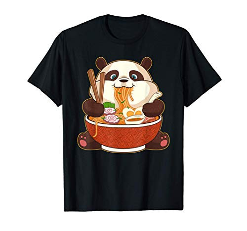 Kawaii Cute Anime Panda Otaku Japanese Ramen Noodles Gift T-Shirt