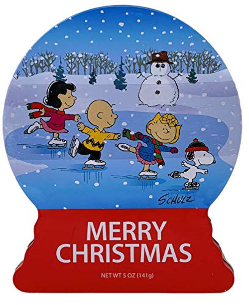 Peanuts Worldwide Merry Christmas Shortbread Cookies in a Collectible Tin -Lucy Charlie Brown Sally and Woodstock Ice Skating- Peanuts Worldwide Merry Christmas Shortbread Cookies in a Collectible Tin -Lucy Charlie Brown Sally and Woodstock Ice Skating-