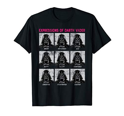Star Wars Expressions of Darth Vader Funny T-Shirt