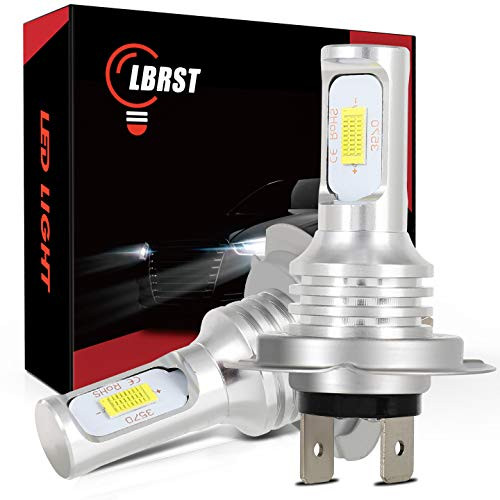 LBRST H7 LED Headlight Bulbs 4800lm 6000K Xenon White Super Bright Replacement Bulb for Fog Light Bulb Cornering Light Bulb for Cars Trucks 2PCS