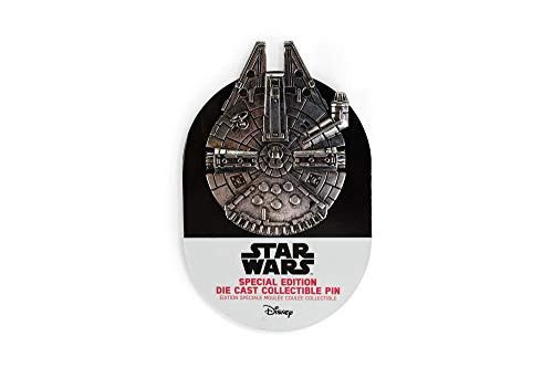 Official Star Wars Millennium Falcon Special Edition Collector Pin - Die Cast Metal - 3x2.15-Inch Unique Collectible for Lapel Backpack Purse Clothes - Fan Accessories - Licensed Disney Merchandise Official Star Wars Millennium Falcon Special Edition Collector Pin - Die Cast Metal - 3x2.15-Inch Unique Collectible for Lapel Backpack Purse Clothes - Fan Accessories - Licensed Disney Merchandise