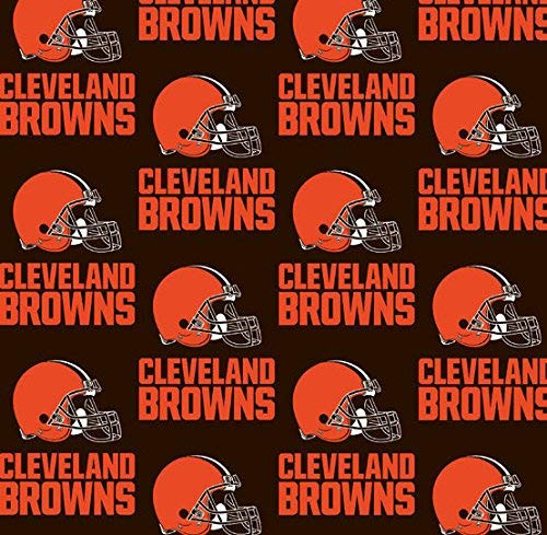 Cleveland Browns Football NFL 58 inch Wide Fabric by The Yard