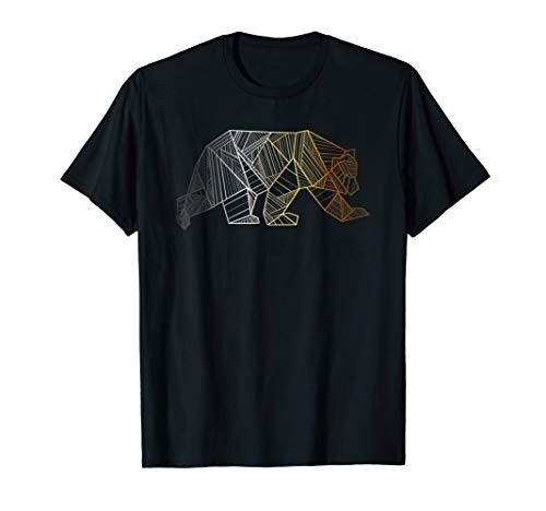 Geometric Bear Pride T-Shirt for Gay Bears and Admirers