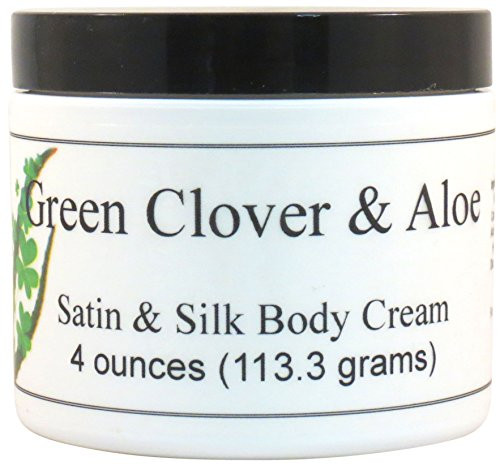 Green Clover And Aloe Satin and Silk Cream Body Cream Body Lotion 4 oz