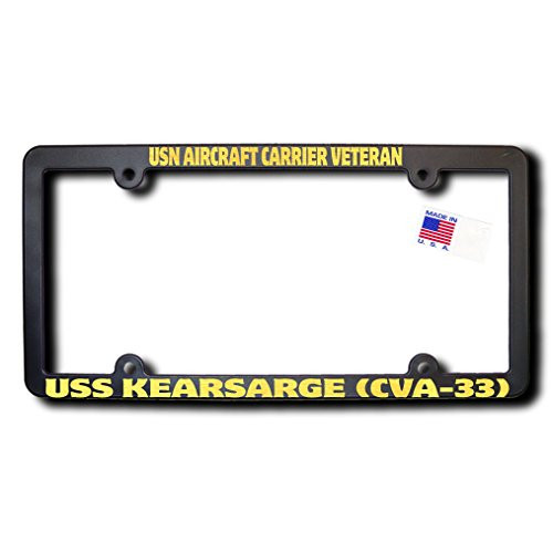 James E. Reid Design USN Aircraft Carrier Veteran USS Kearsarge -CVA-33- Frame w/Reflective Gold Text