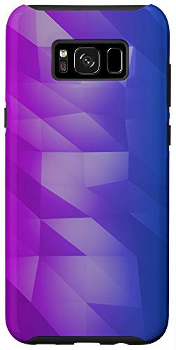 Galaxy S8 Plus The Purple Blue Gray Geometric Polygonal Triangles Gradient Case