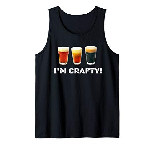 IM CRAFTY Awesome Original Craft Beer Lovers Tee BeerFest Tank Top