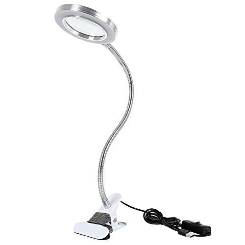 Portable USB LED Lights LED Desk Lamp Eye-Caring Table Lamps with Portable Clips  and  Flexible Swan Neck Lights Dimmable Office Lamp with USB Charging Port