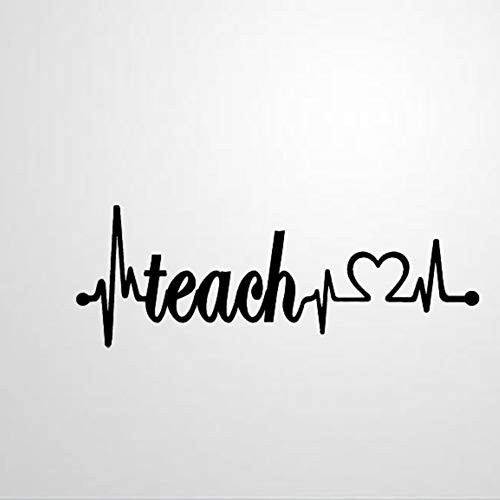 Teach Lifeline Monitor Vinyl Wall Decal Heartbeat Inspirational Quotes Stickers Motivational Wall Art Sticker Wall Mural Home Decor for Kids Room Bedroom Living Room Teach Lifeline Monitor Vinyl Wall Decal Heartbeat Inspirational Quotes Stickers Motivational Wall Art Sticker Wall Mural Home Decor for Kids Room Bedroom Living Room
